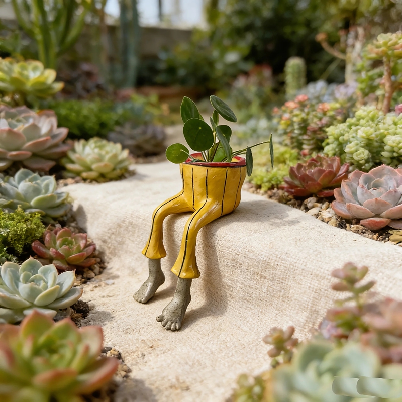 Whimsical Resin Leggy Planter  - огляд і ціна Plant Parent Free