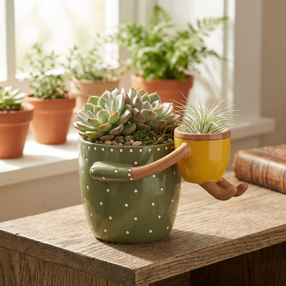 Resin Parent-child Flowerpot w - огляд і ціна Plant Parent Free